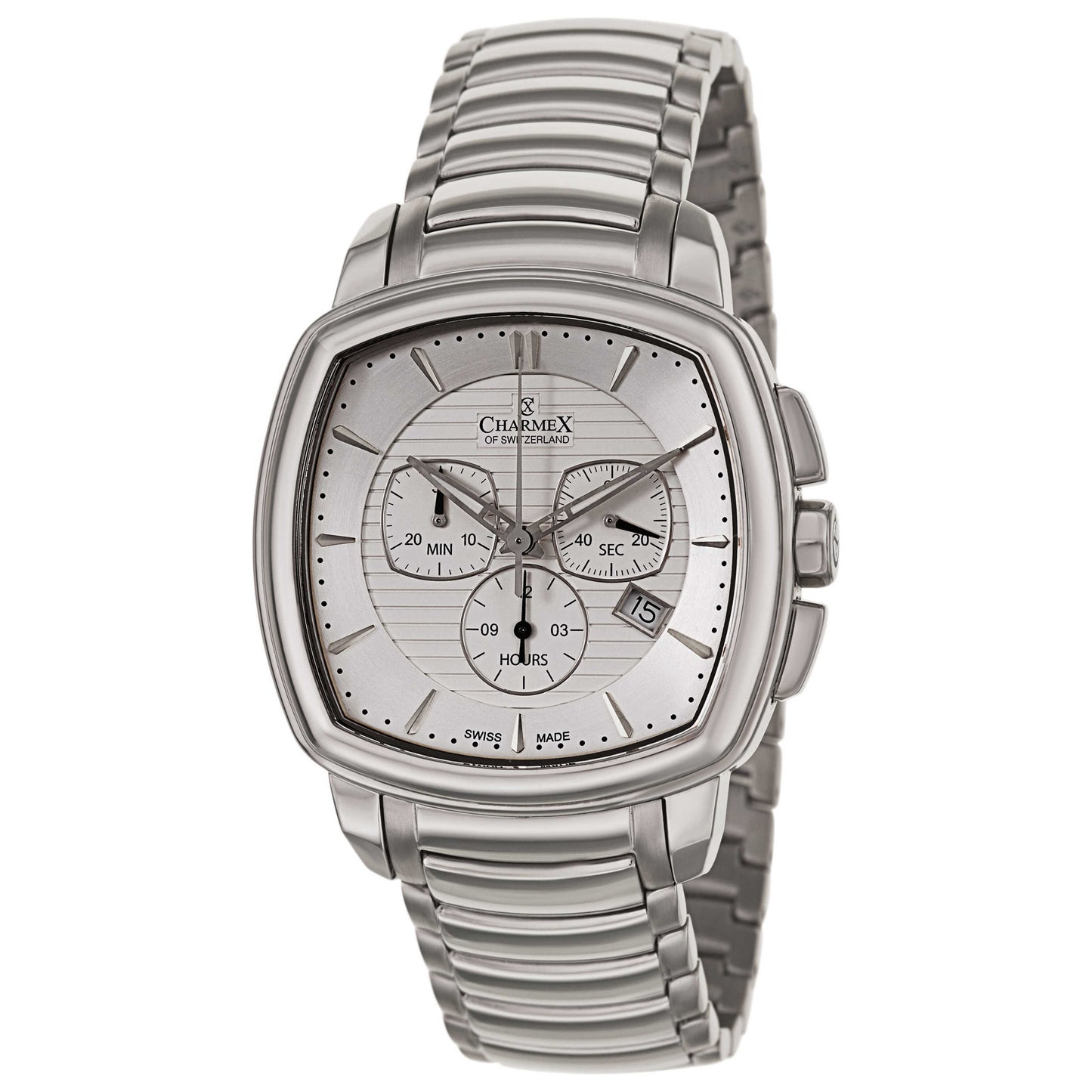 Front view of Charmex Daytona Men's Swiss Quartz (Battery-Powered) Watch 2535