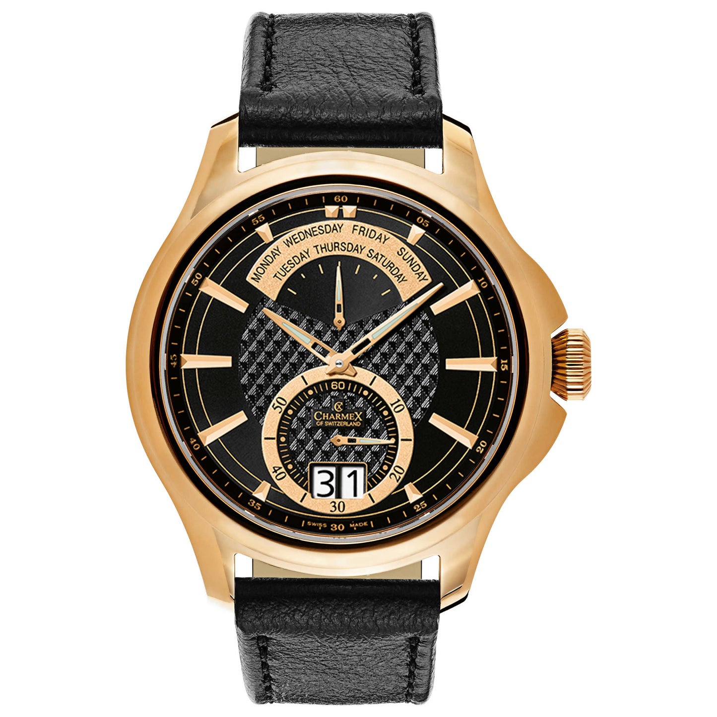 Front view of Charmex Zermatt II Men's Swiss Quartz (Battery-Powered) Watch 2561