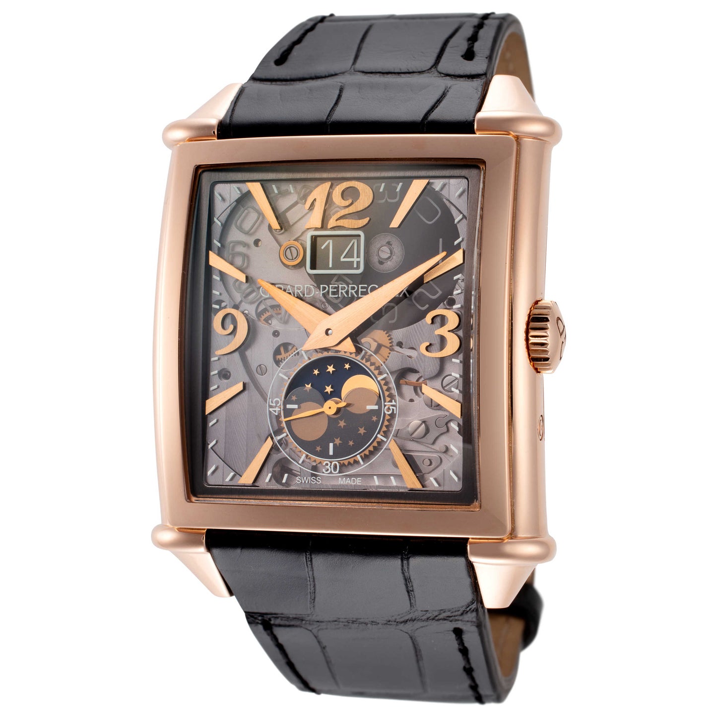 Front view of Girard-Perregaux Vintage 1945 Women's Automatic Watch 25882-52-222-BB6B