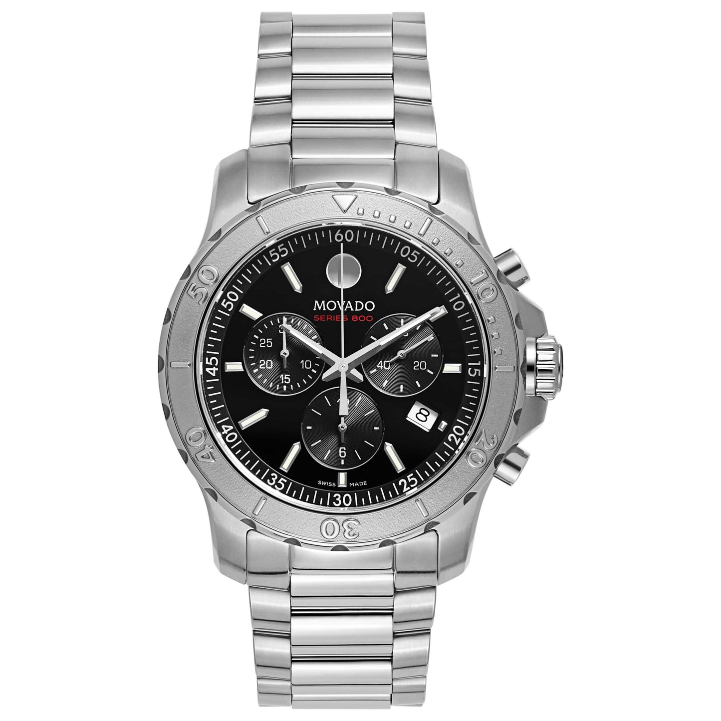 Front view of Movado Series 800 Men's Swiss Quartz (Battery-Powered) Watch 2600110