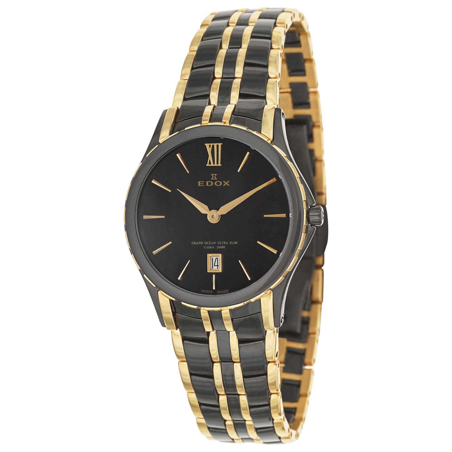 Front view of Edox Grand Ocean Women's Swiss Quartz (Battery-Powered) Watch 26025-357JN-NID