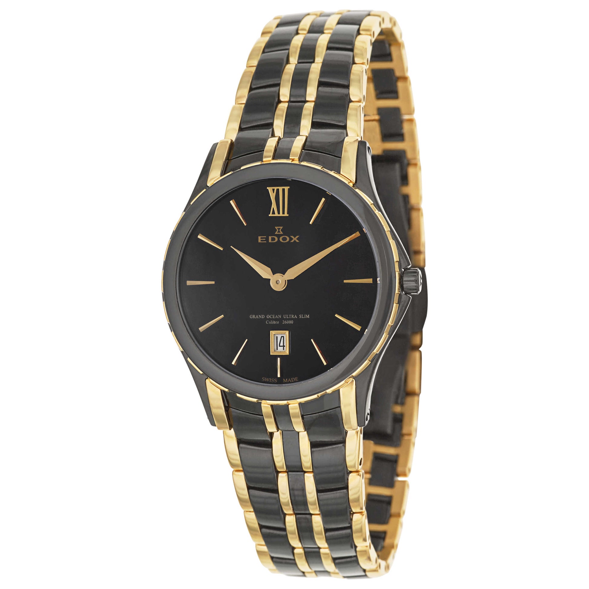 Front view of Edox Grand Ocean Women's Swiss Quartz (Battery-Powered) Watch 26025-357JN-NID