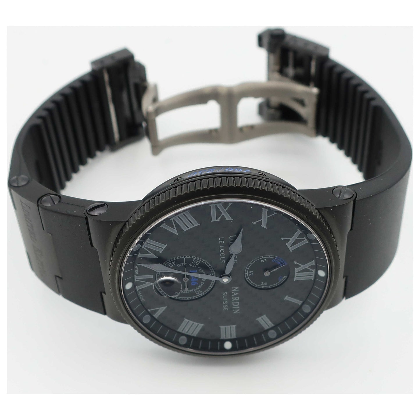 Ulysse Nardin Maxi Marine Men's Automatic Watch 263-66LE3C42BLACK-PO - Image #8