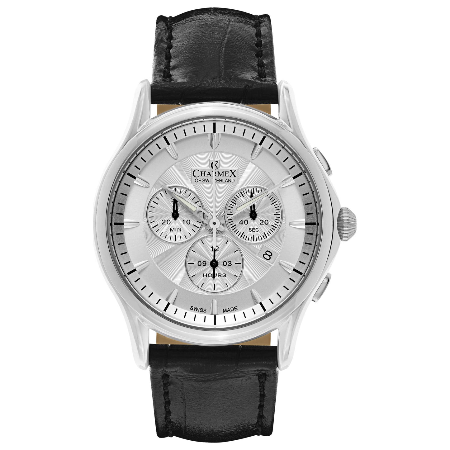 Front view of Charmex Silverstone Men's Swiss Quartz (Battery-Powered) Watch 2680