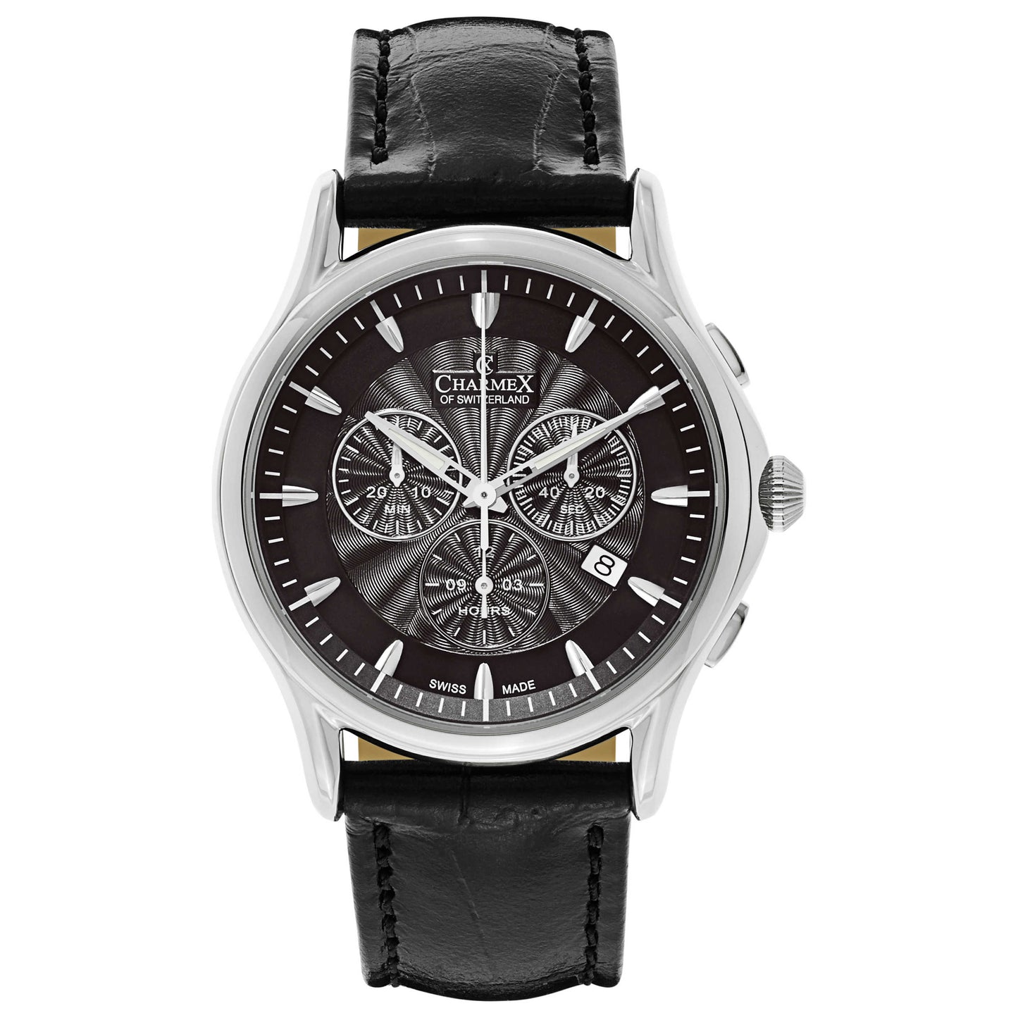 Front view of Charmex Silverstone Men's Swiss Quartz (Battery-Powered) Watch 2681