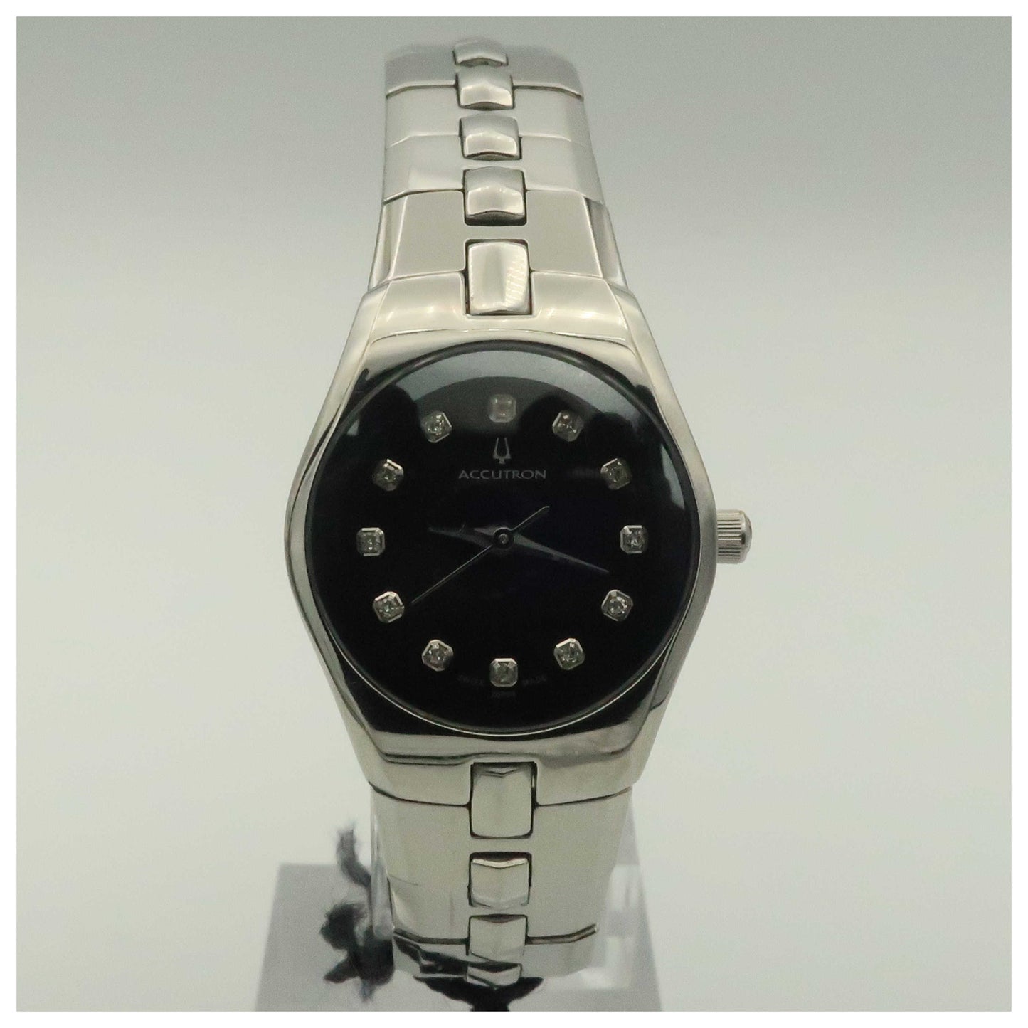 Front view of Bulova Accutron Lucerne Women's Swiss Quartz (Battery-Powered) Watch 26P09-PO