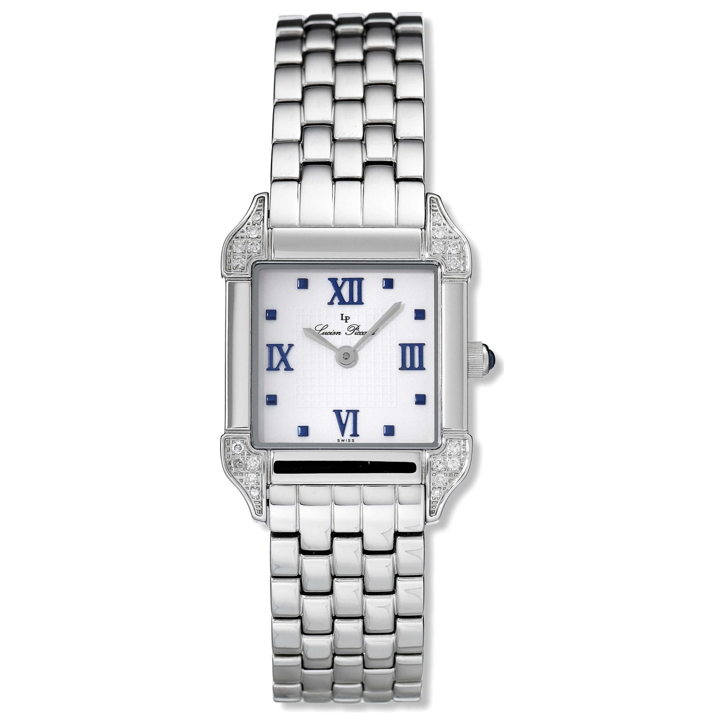 Front view of Lucien Piccard Virtue Women's Swiss Quartz (Battery-Powered) Watch 27102WH