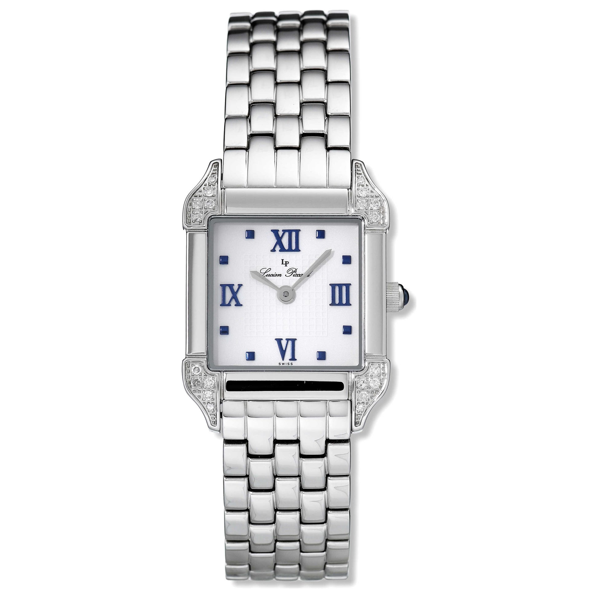 Front view of Lucien Piccard Virtue Women's Swiss Quartz (Battery-Powered) Watch 27102WH