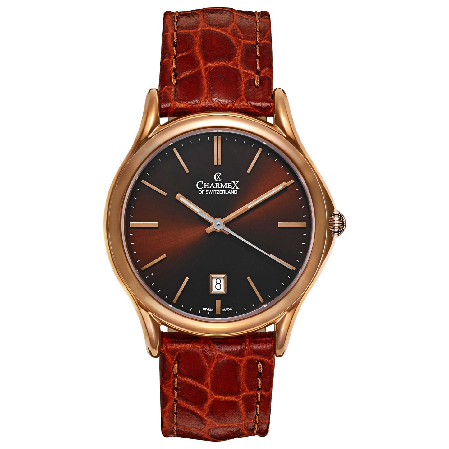 Front view of Charmex Madison Avenue Men's Swiss Quartz (Battery-Powered) Watch 2712