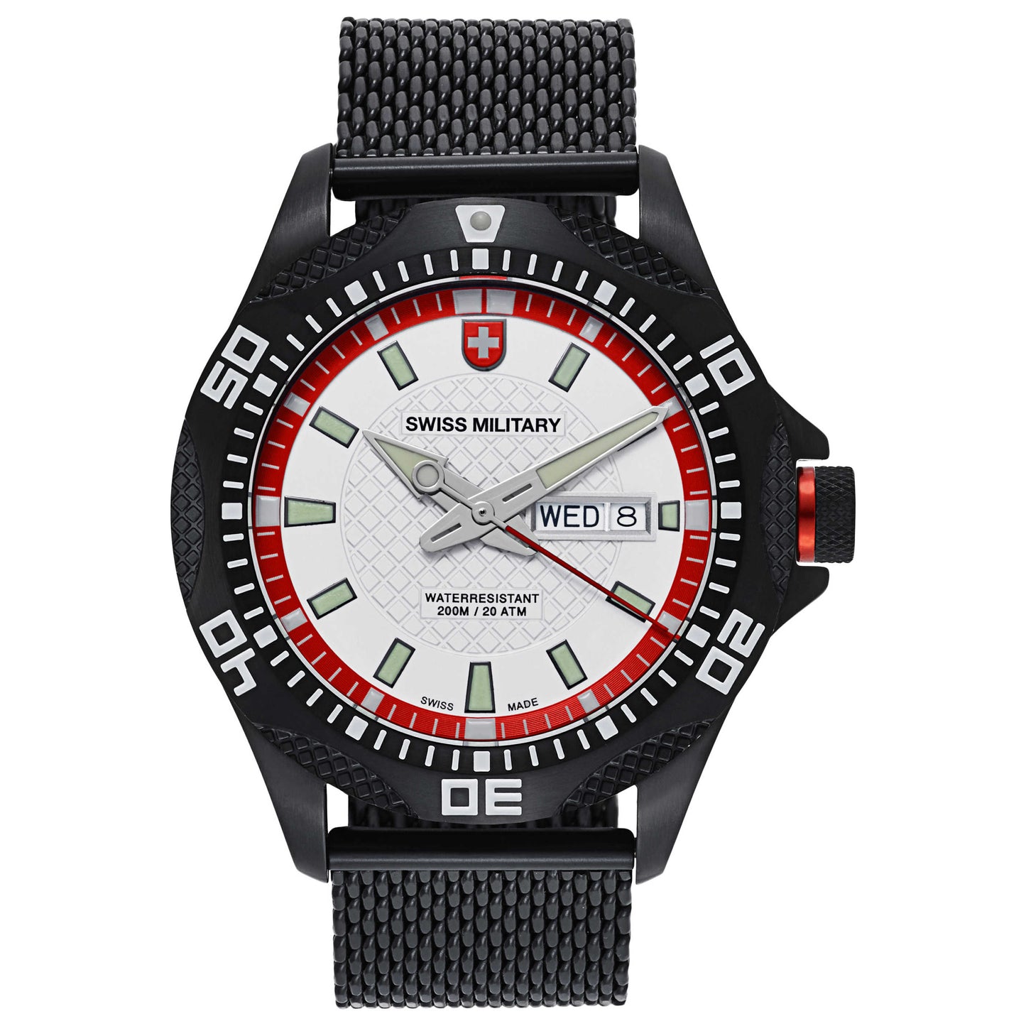 Front view of Swiss Military Tank Men's Swiss Quartz (Battery-Powered) Watch 2740