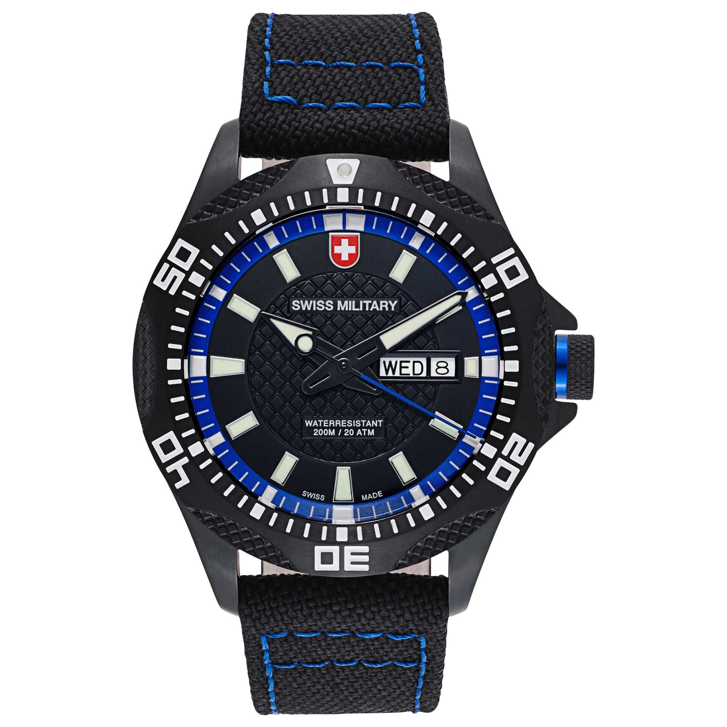 Front view of Swiss Military Tank Men's Swiss Quartz (Battery-Powered) Watch 27421