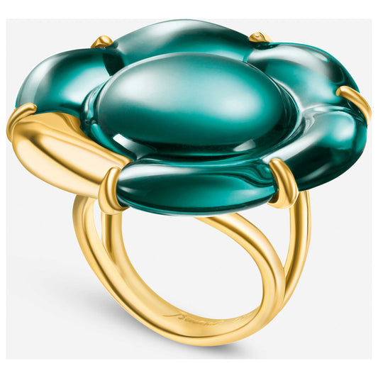Front view of Baccarat B Flower Women's Ring 2807624