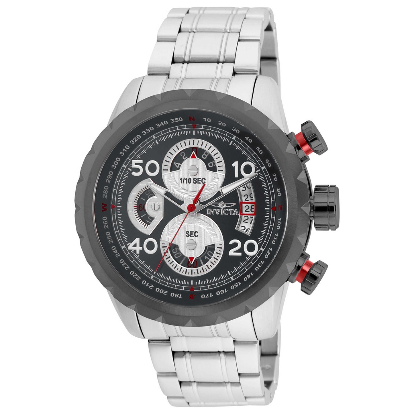 Front view of Invicta Aviator Men's Quartz Watch 28145