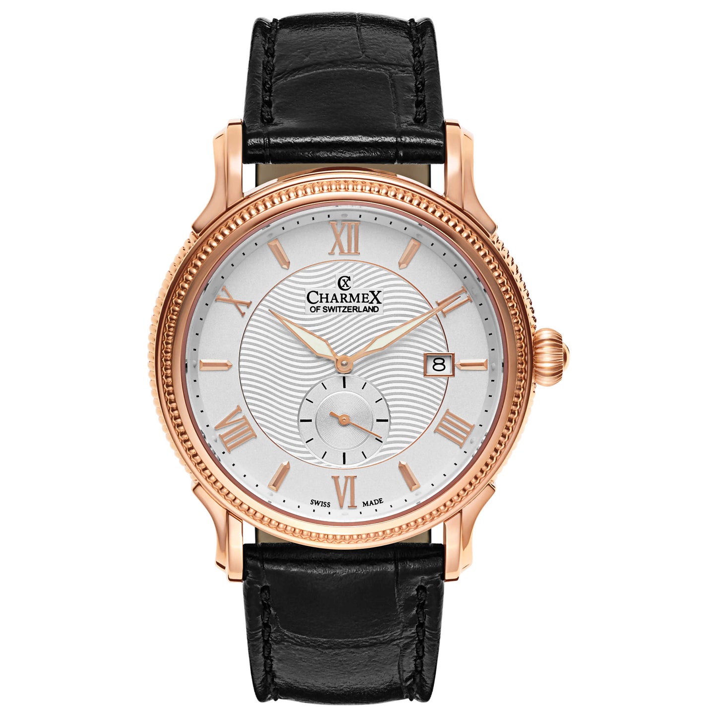 Front view of Charmex La Rochelle Men's Swiss Quartz (Battery-Powered) Watch 2820