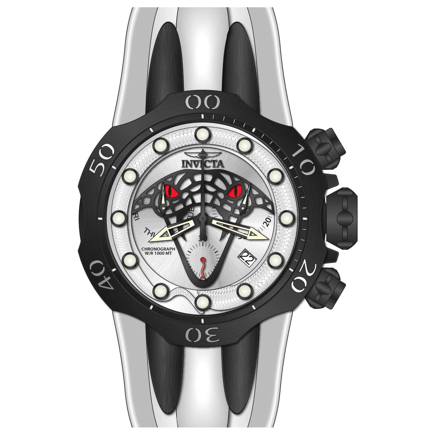 Front view of Invicta Venom Men's Quartz Watch 28385