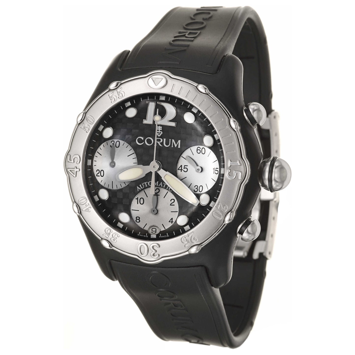 Front view of Corum Bubble XL Men's Automatic Watch 285-190-20-F171-FM50