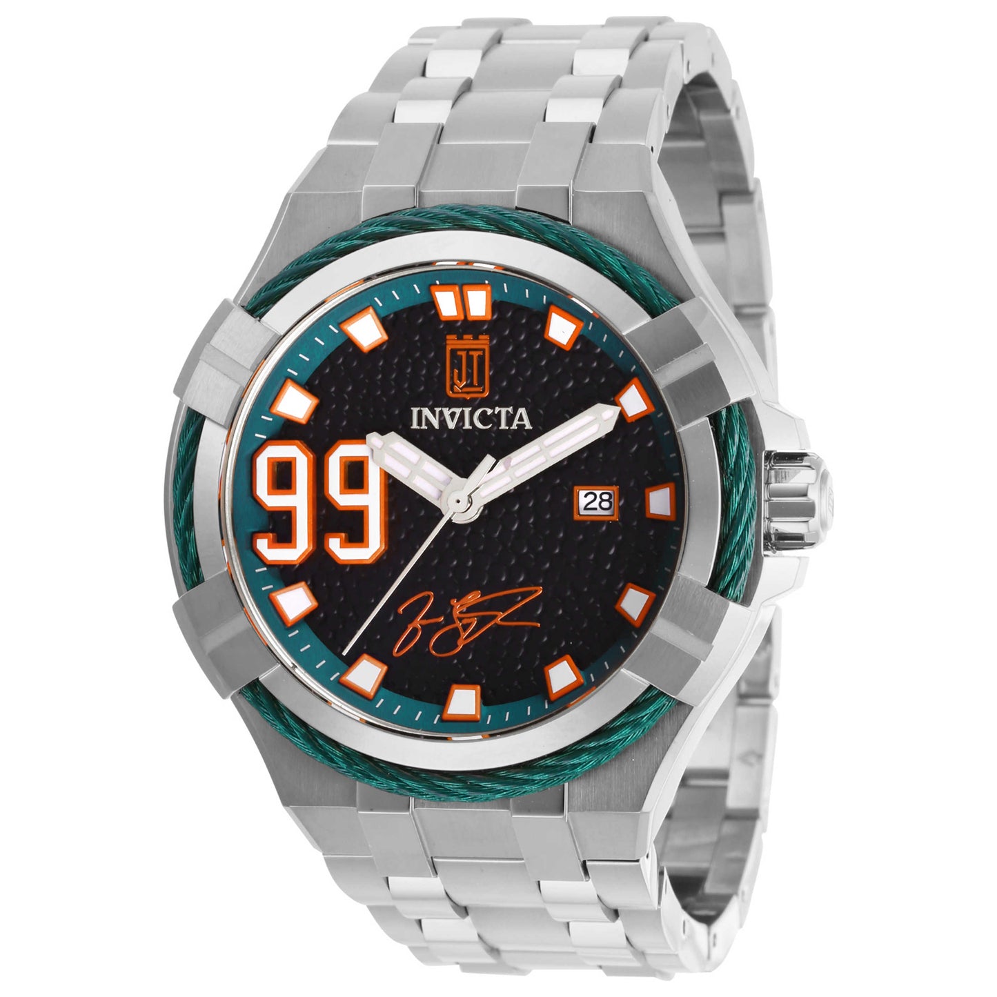 Front view of Invicta Jason Taylor Men's Automatic Watch 28525