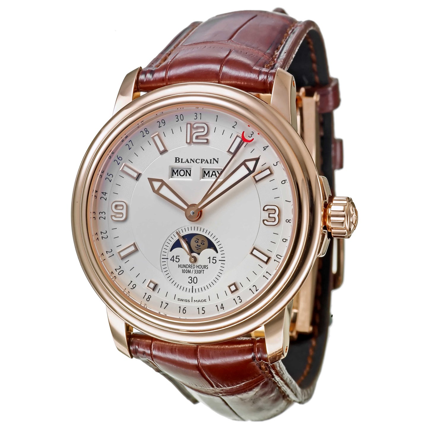 Front view of Blancpain Leman Men's Watch 2863-3642-53B