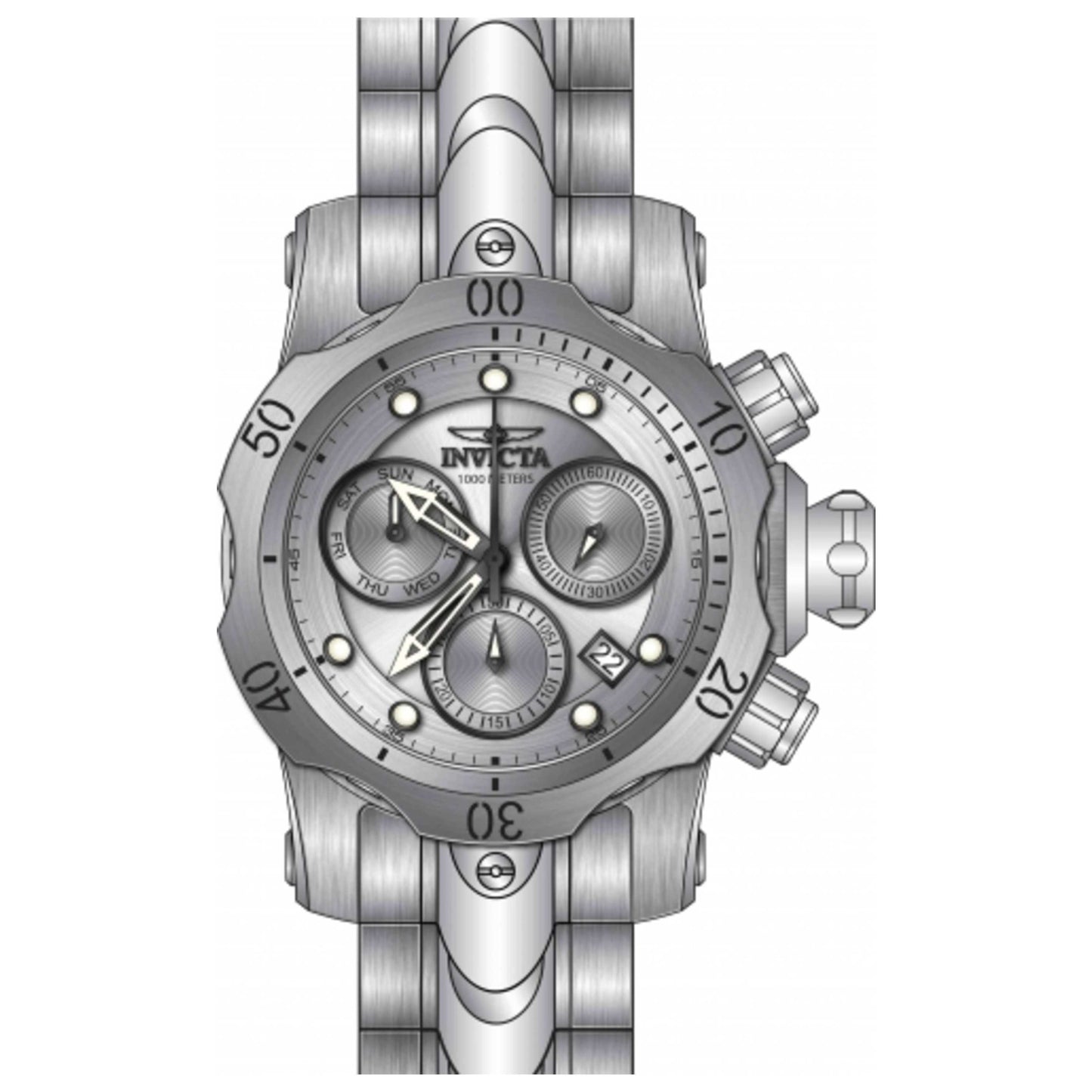 Front view of Invicta Venom Men's Quartz Watch 29625