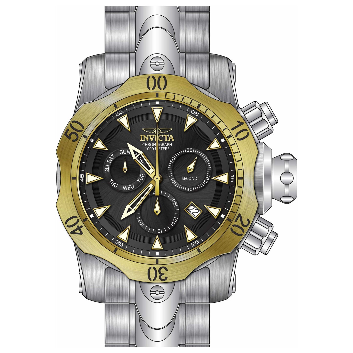 Front view of Invicta Venom Men's Quartz Watch 29645
