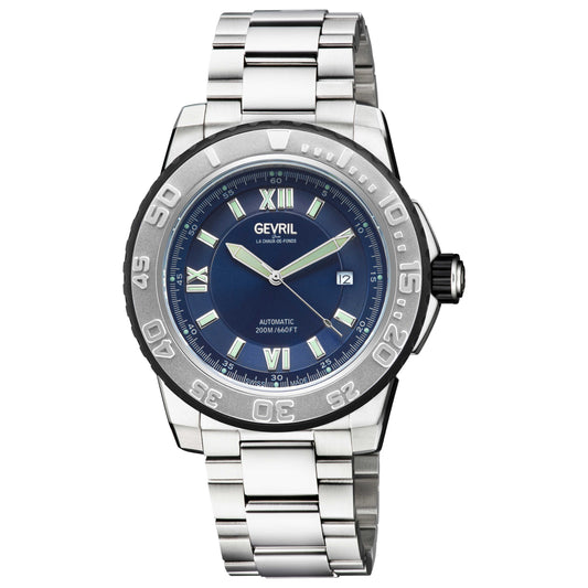 Front view of Gevril Seacloud Men's Automatic Watch 31209B
