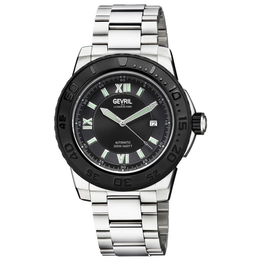 Front view of Gevril Seacloud Men's Automatic Watch 31249B