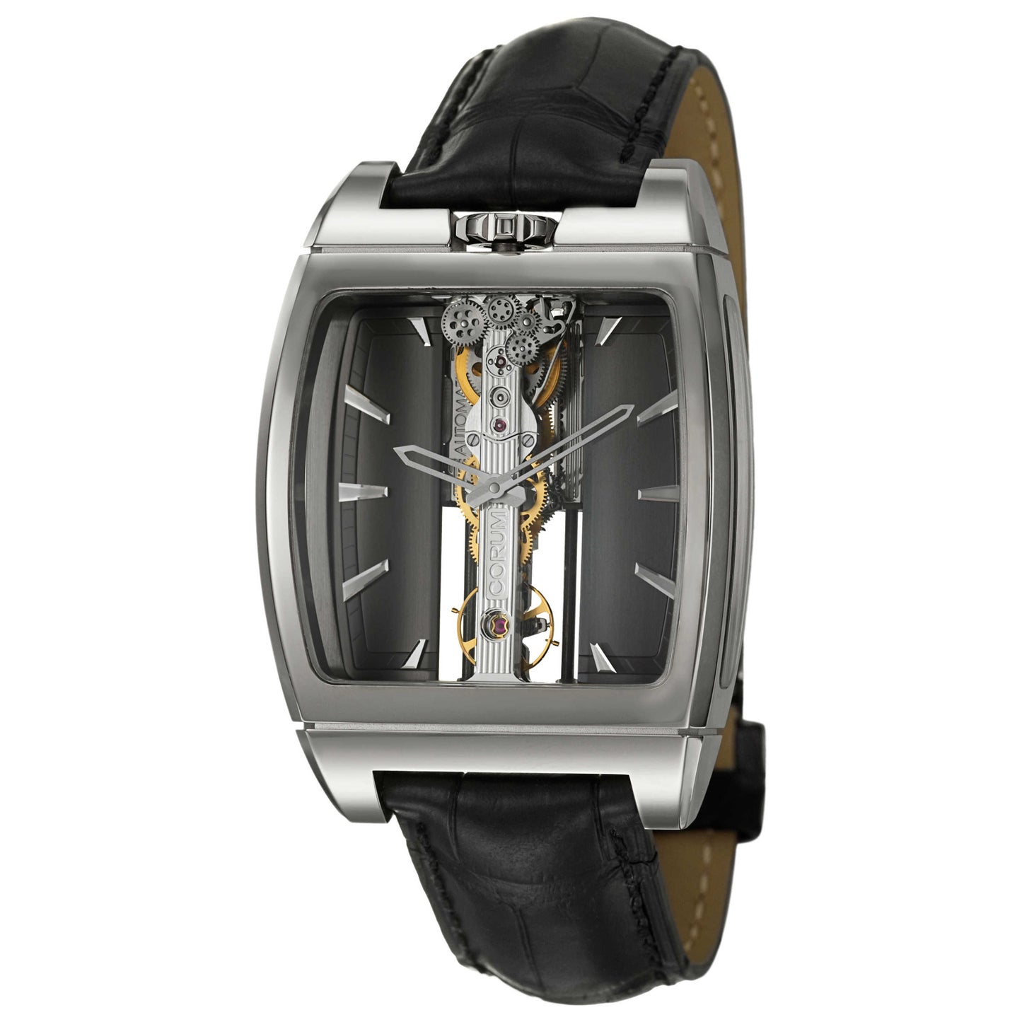 Front view of Corum Golden Bridge Men's Automatic Watch 313-150-59-0001-FN01