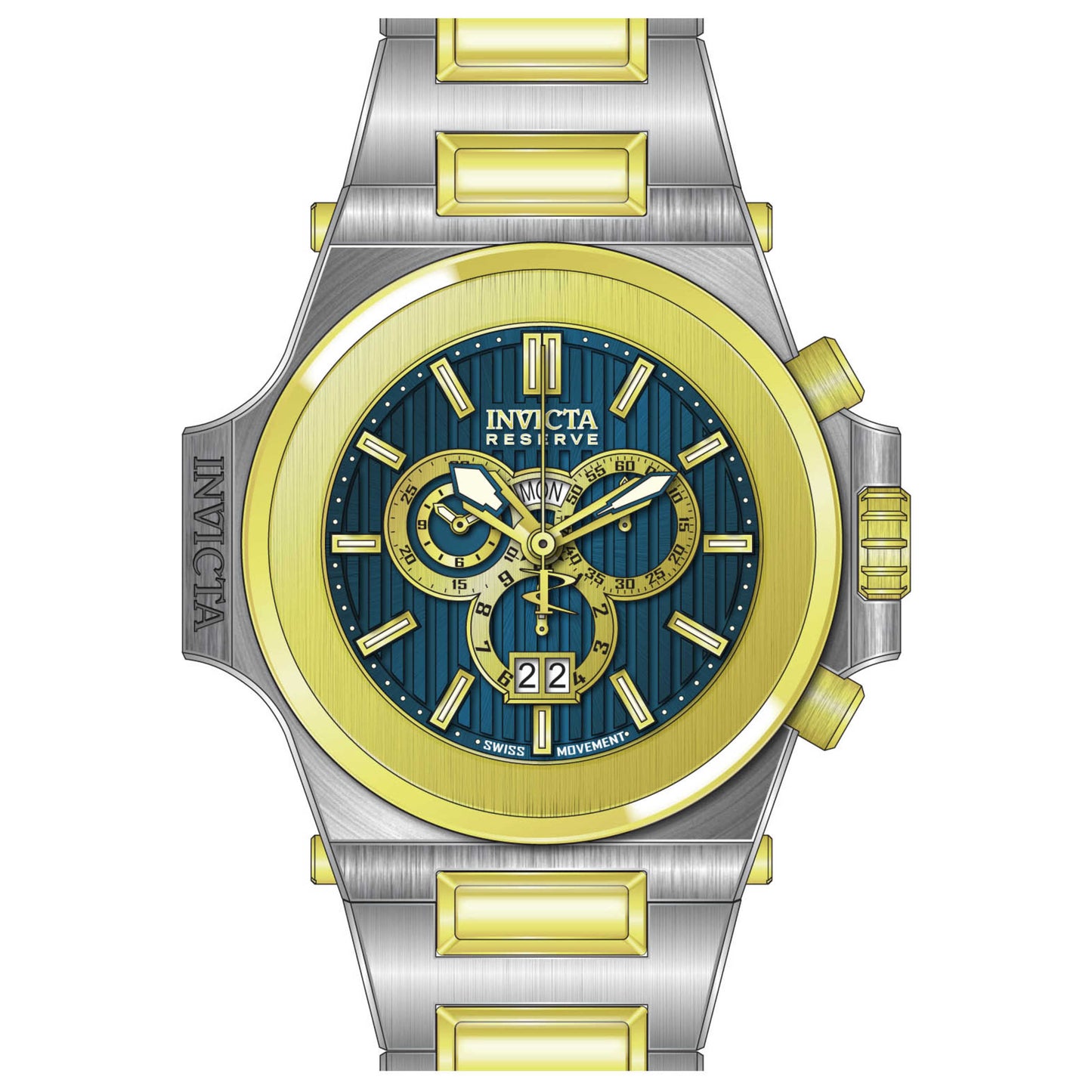 Front view of Invicta Akula Men's Quartz Watch 31680
