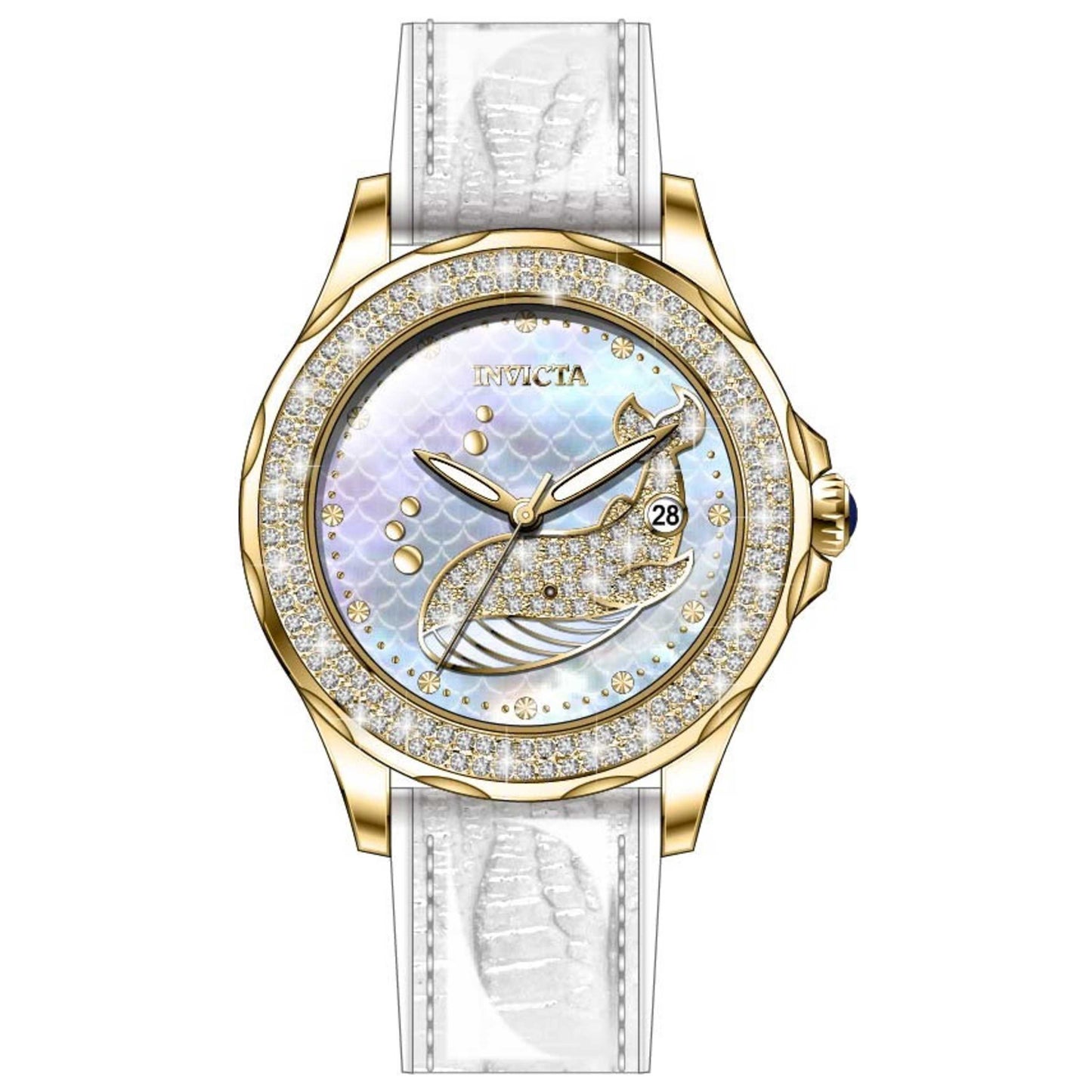 Front view of Invicta Wildflower Women's Quartz Watch 32672