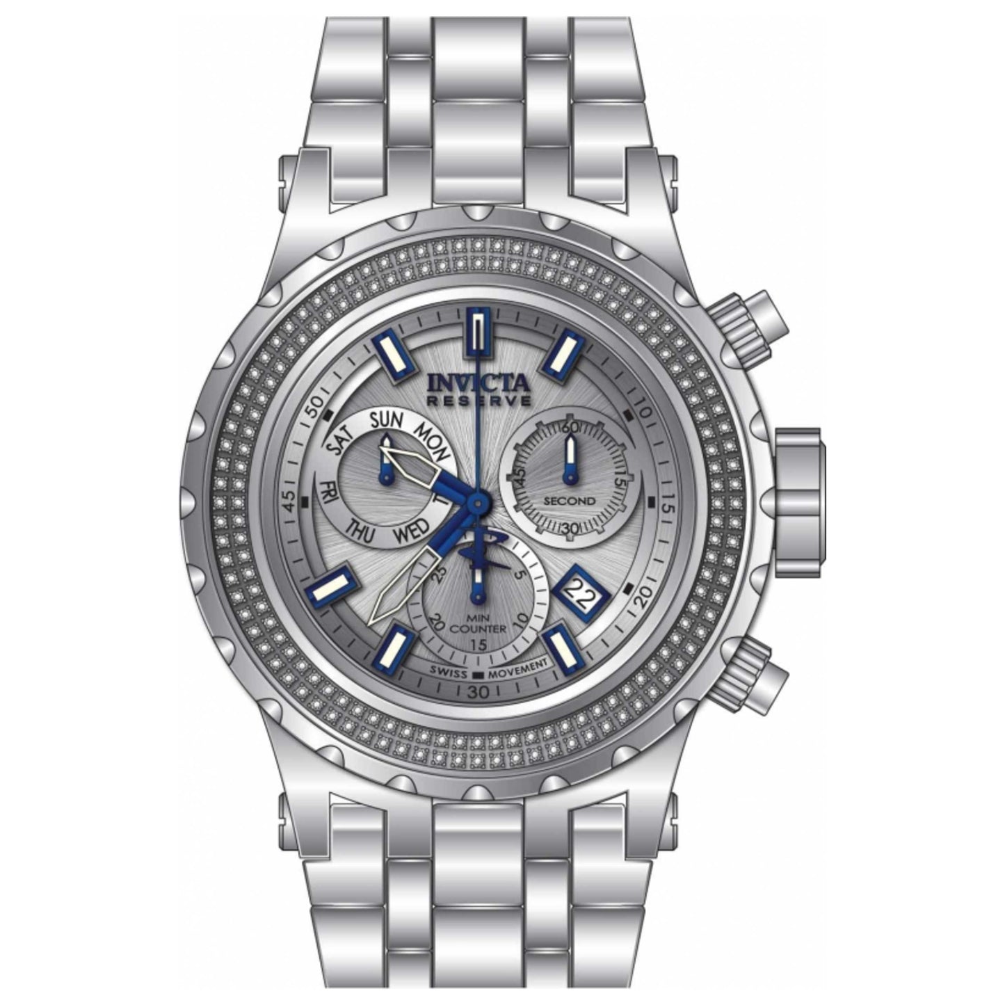 Front view of Invicta Reserve Men's Quartz Watch 32797