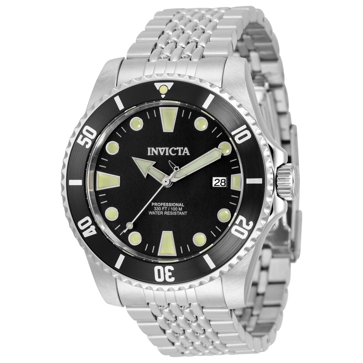 Front view of Invicta Pro Diver Men's Automatic Watch 33502