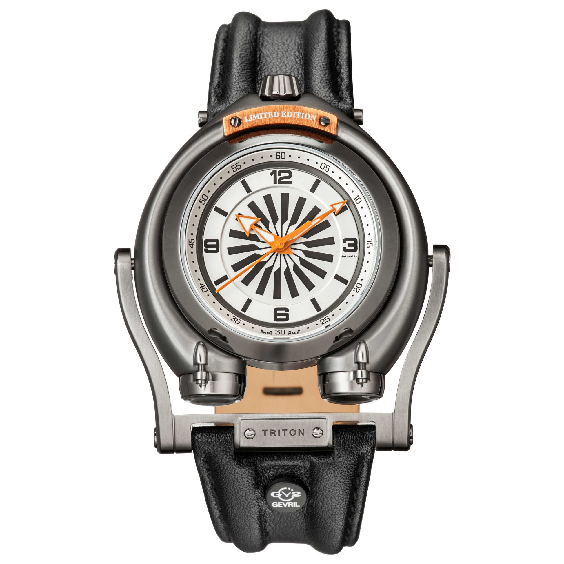 Front view of GV2 by Gevril Triton Men's Automatic Watch 3404S