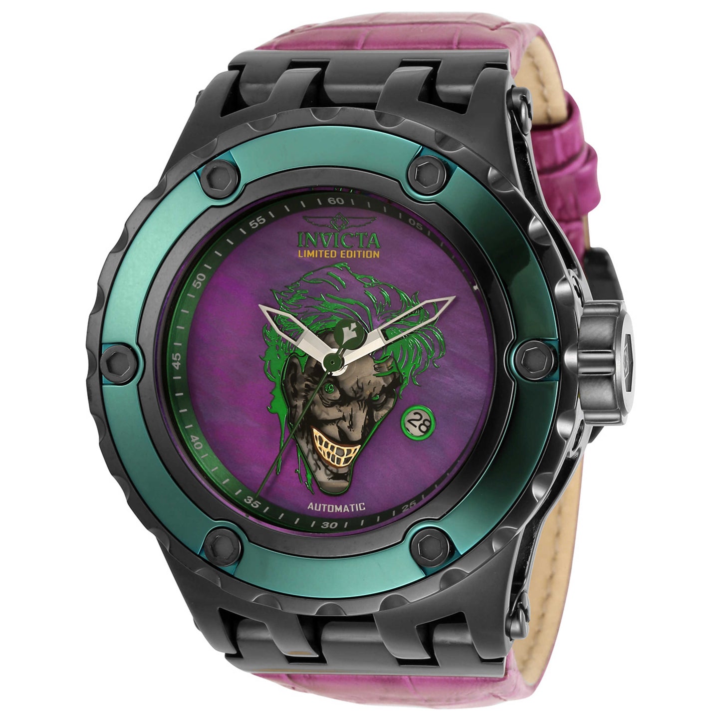 Front view of Invicta DC Comics Men's Automatic Watch 34618