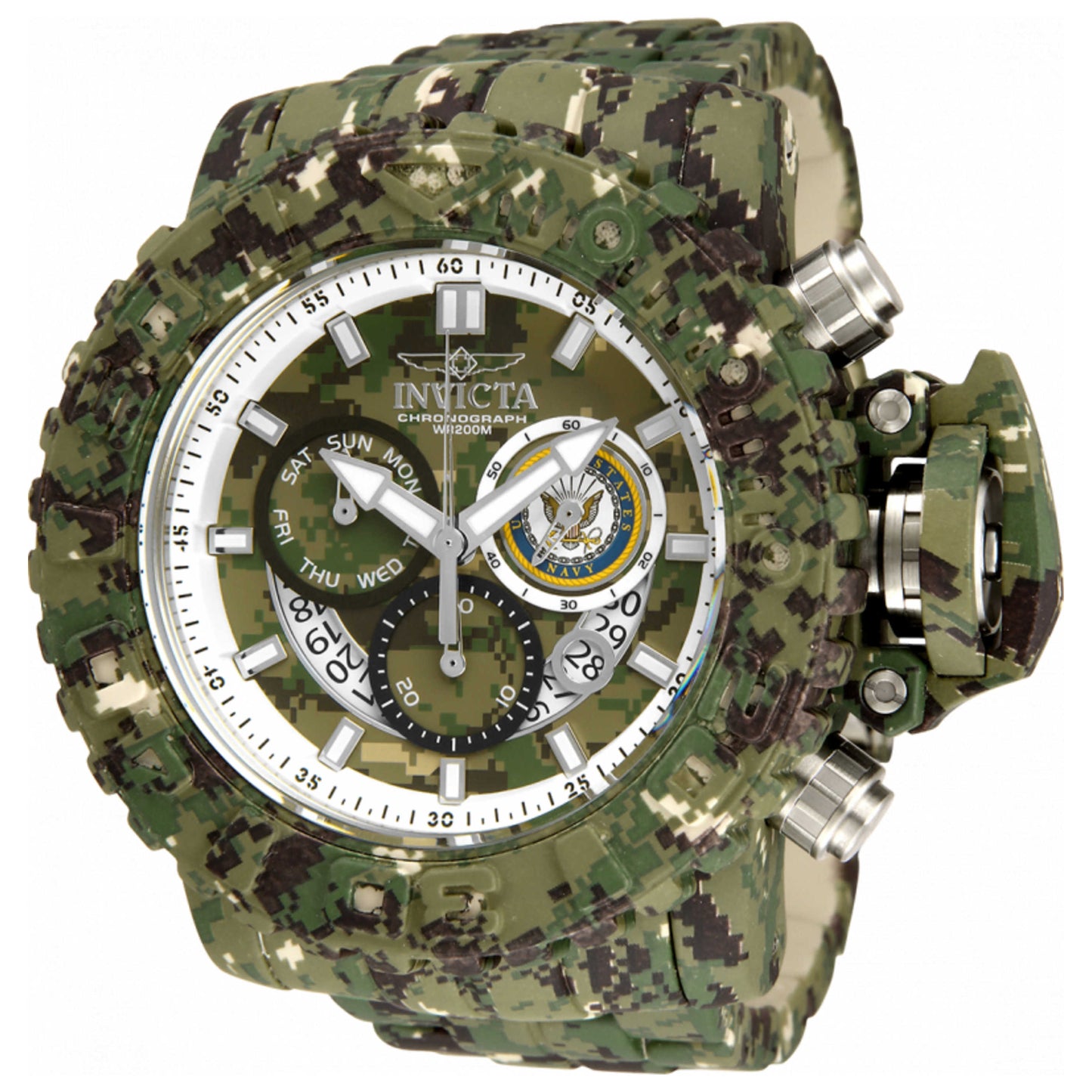 Front view of Invicta U S Navy Men's Quartz Watch 34677