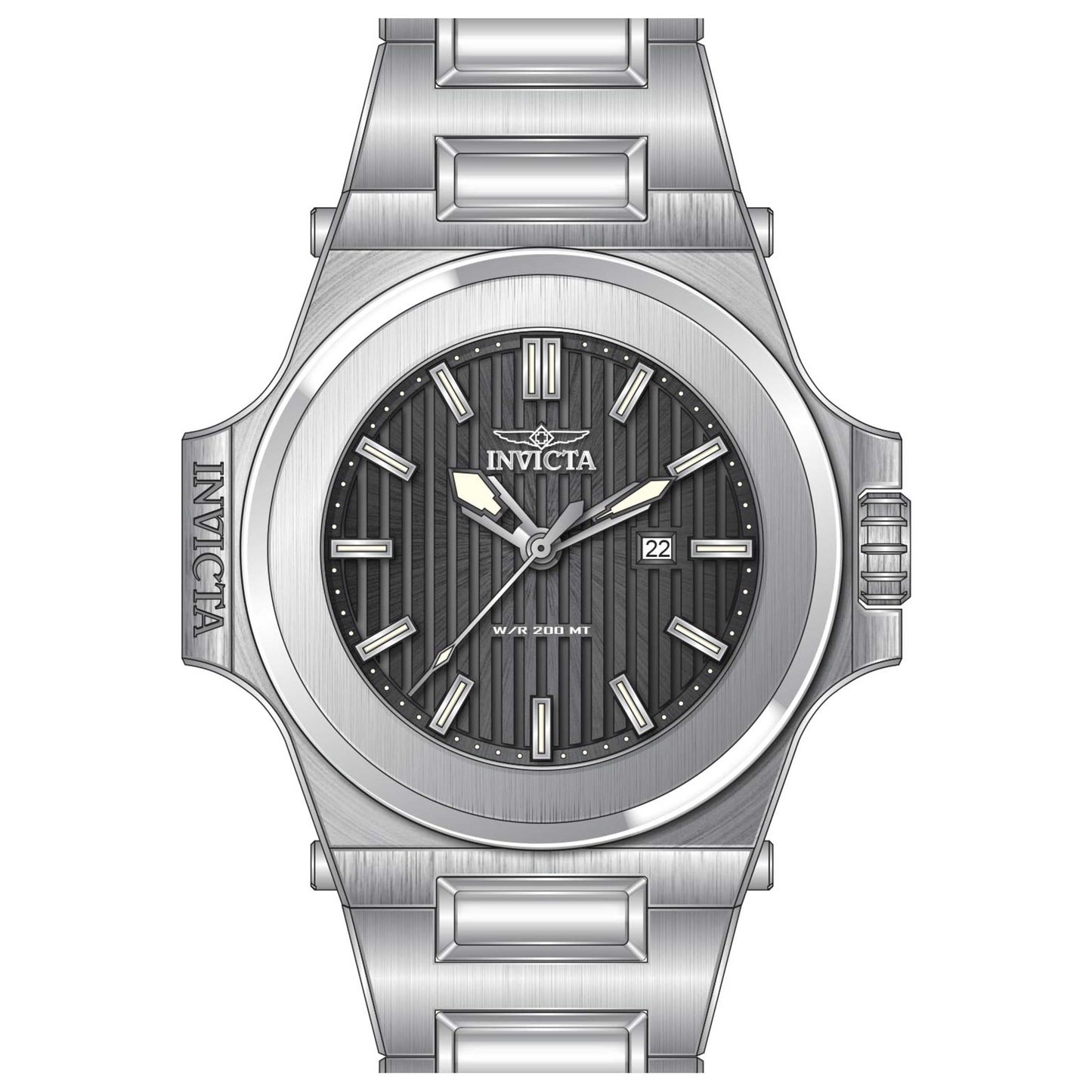 Front view of Invicta Akula Men's Quartz Watch 34730