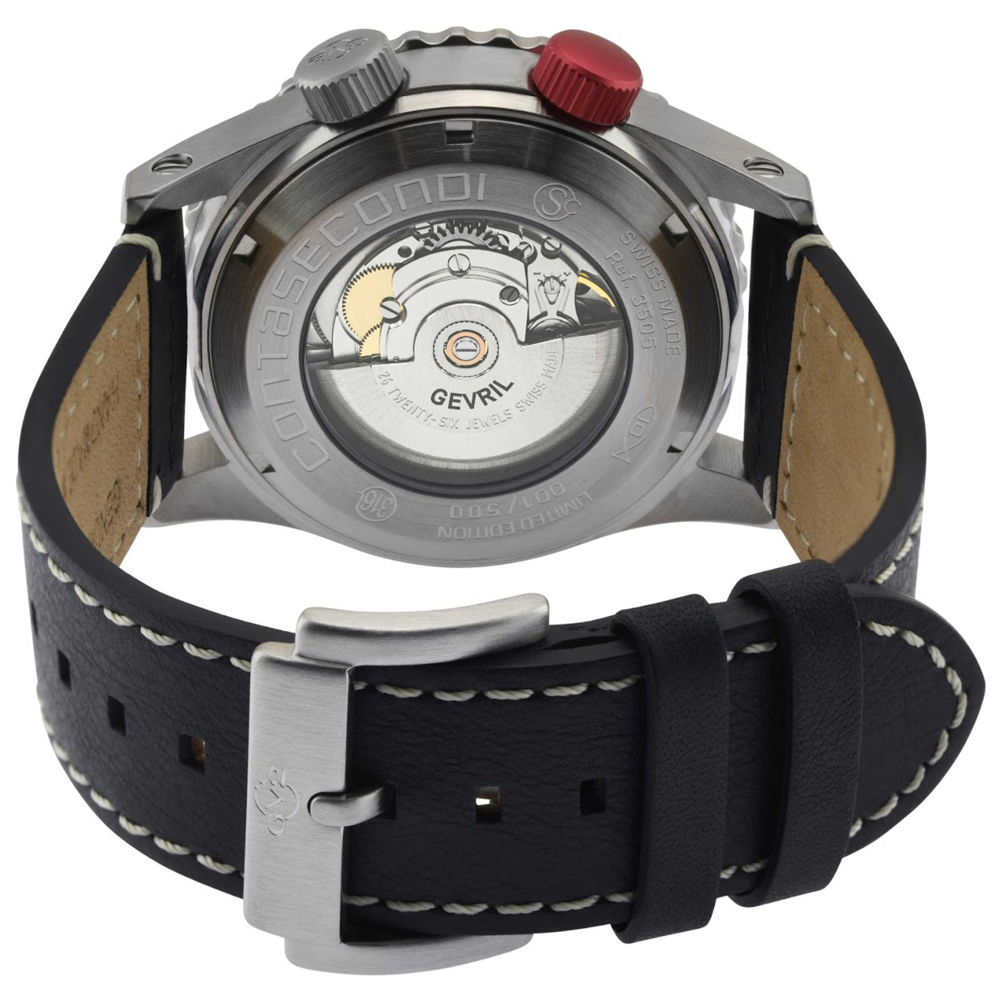 GV2 by Gevril Contasecondi Men's Automatic Watch 3505S - Image #2