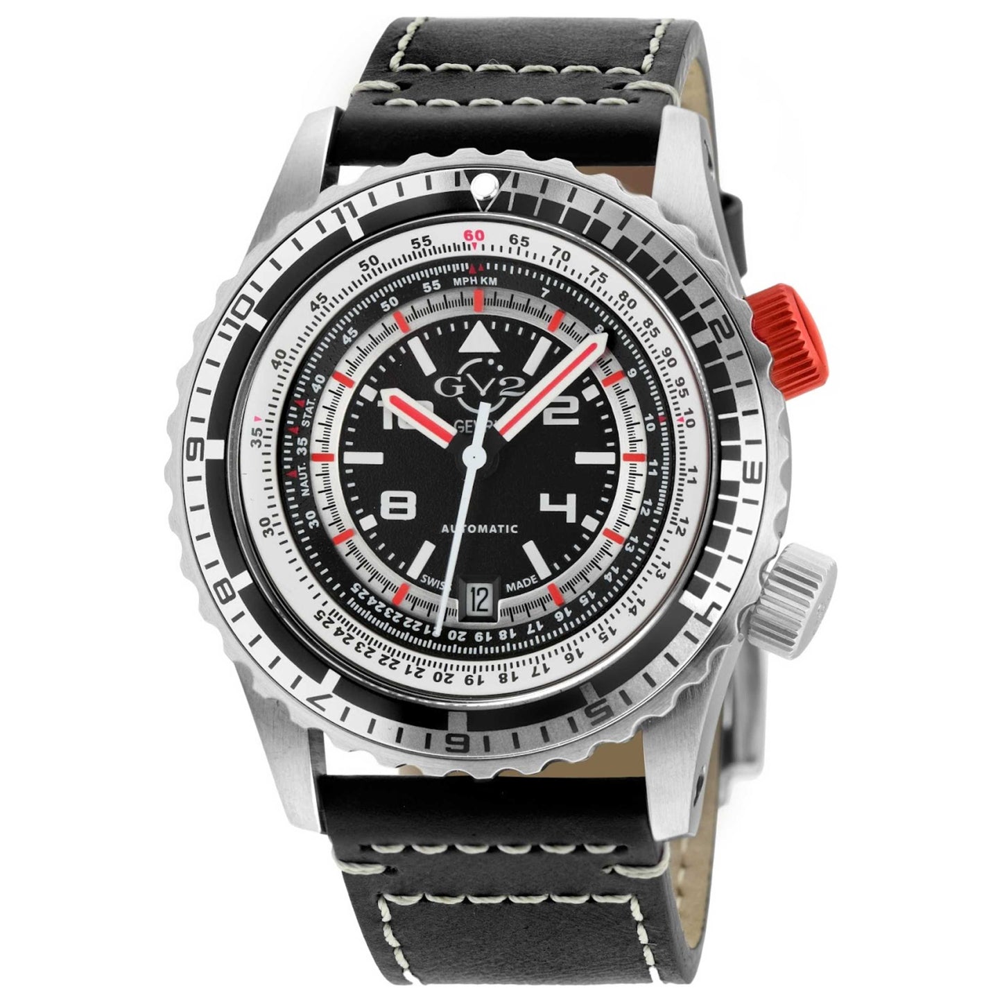Front view of GV2 by Gevril Contasecondi Men's Automatic Watch 3505S