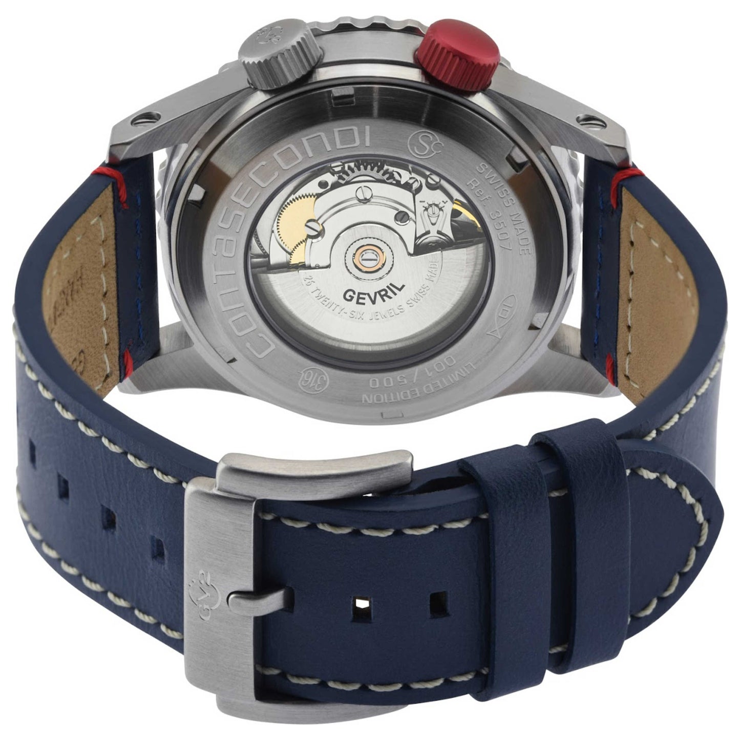 GV2 by Gevril Contasecondi Men's Automatic Watch 3507S - Image #2