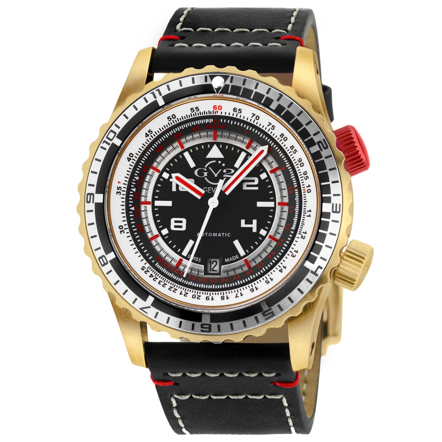 Front view of GV2 by Gevril Contasecondi Men's Automatic Watch 3510S
