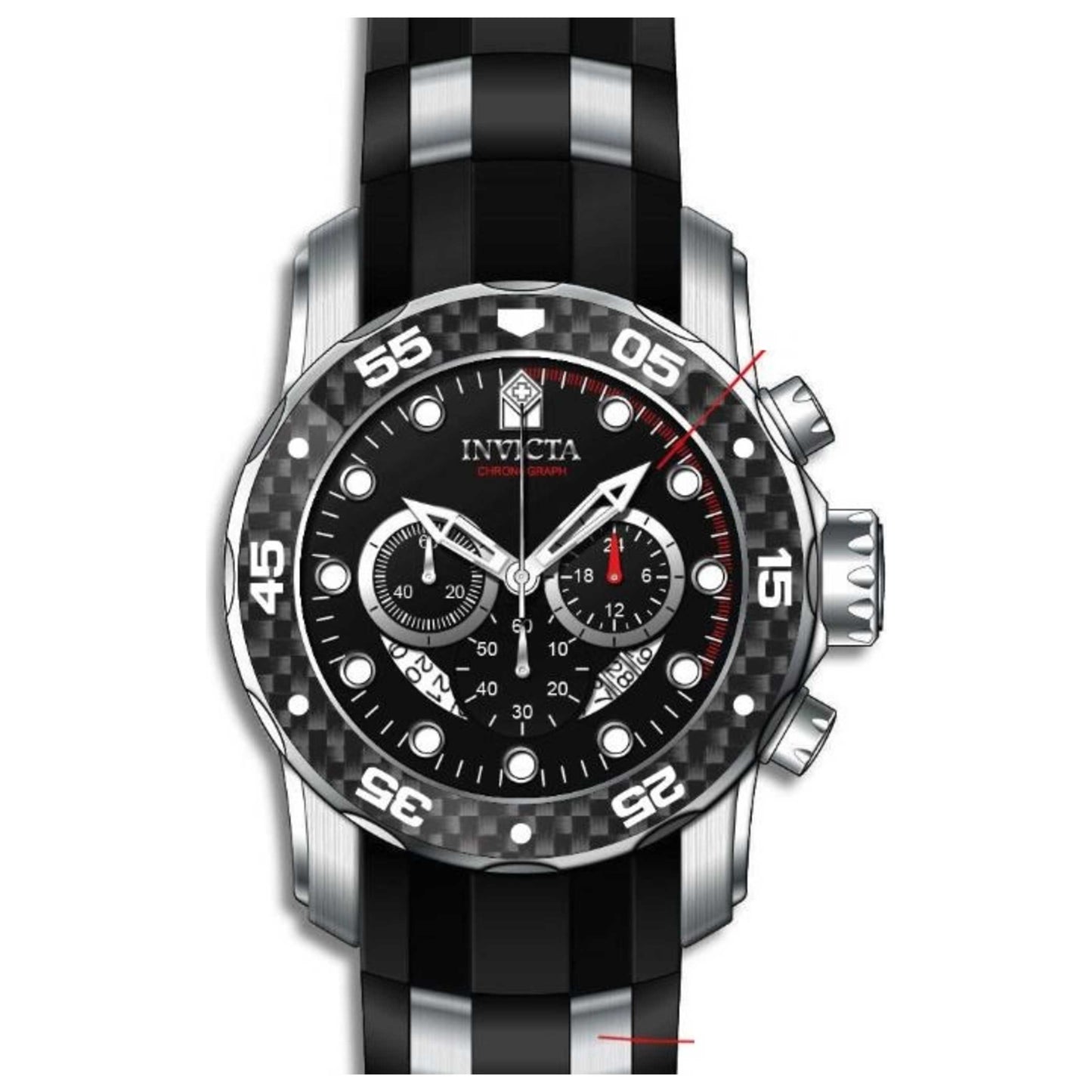 Front view of Invicta Pro Diver Men's Quartz Watch 35414