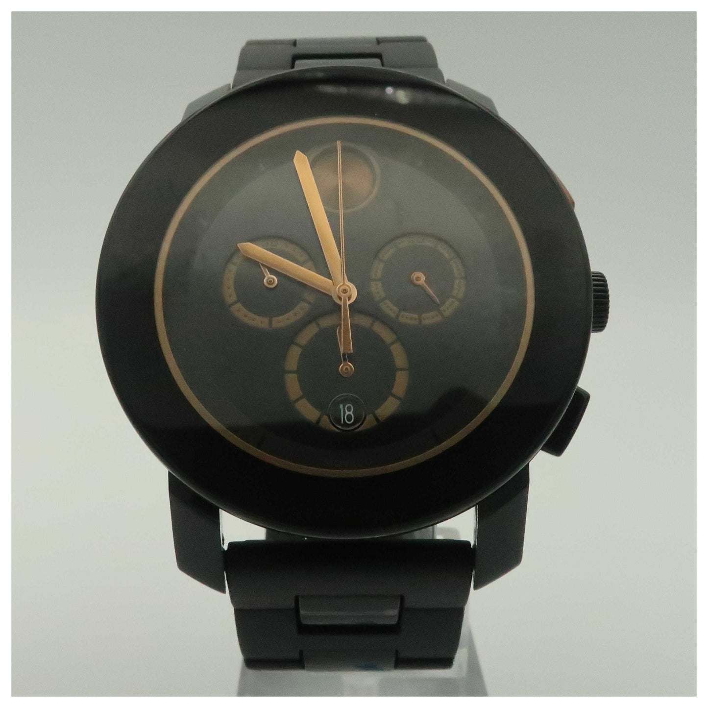 Front view of Movado Bold Men's Swiss Quartz (Battery-Powered) Watch 3600271-SDV