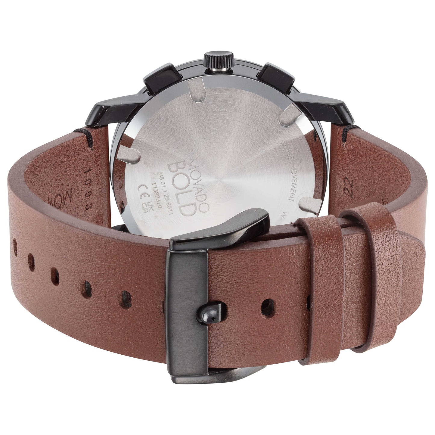 Back view of Movado Bold Men's Quartz Watch 3600540