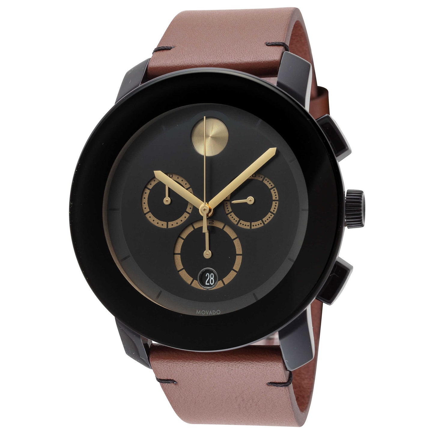 Front view of Movado Bold Men's Quartz Watch 3600540