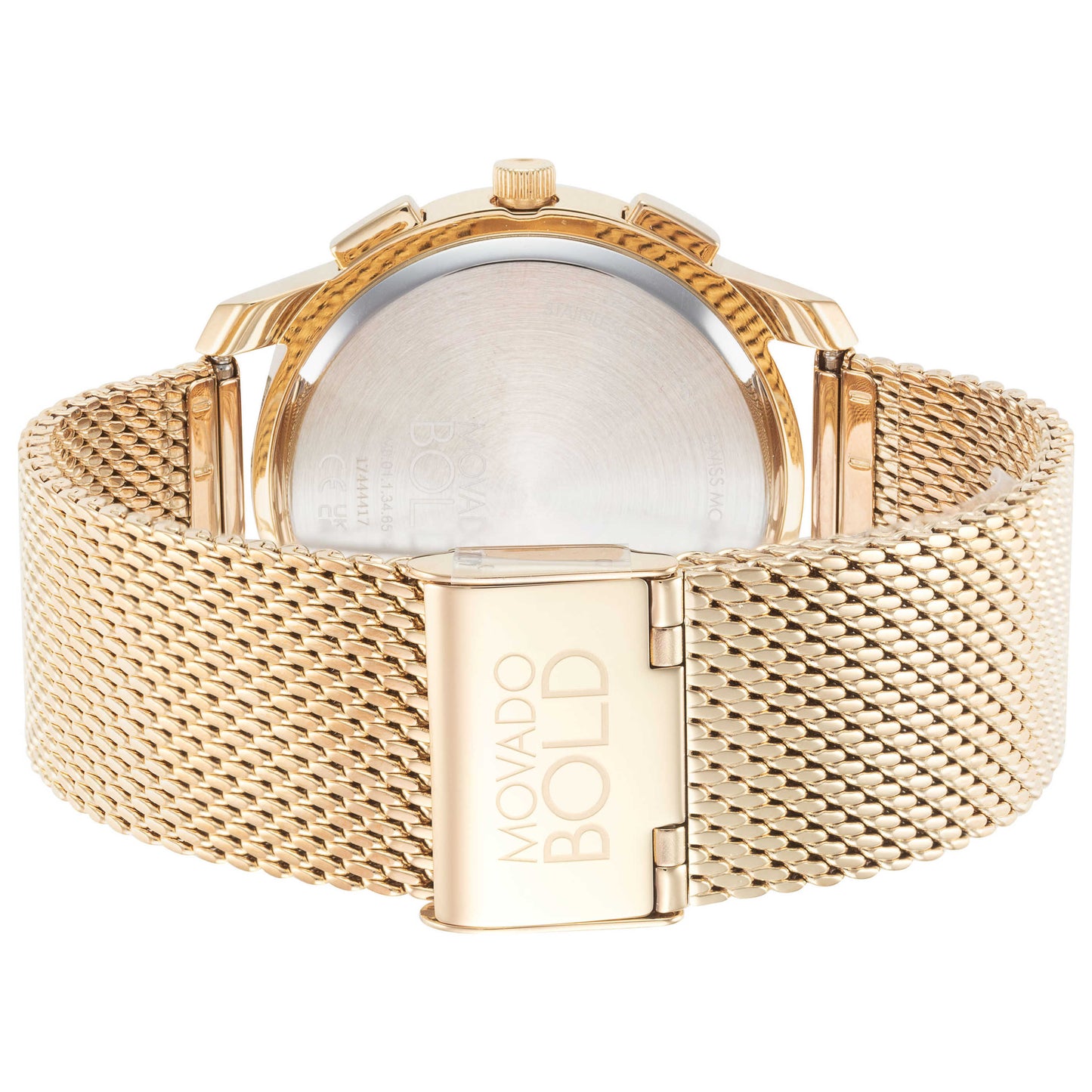 Back view of Movado Bold Men's Quartz Watch 3600634