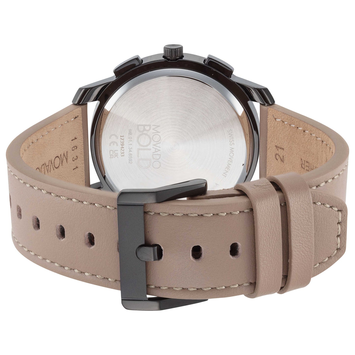 Back view of Movado Bold Men's Quartz Watch 3600719