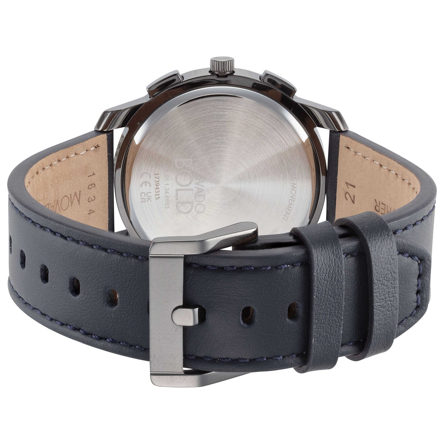 Back view of Movado Bold Men's Quartz Watch 3600720