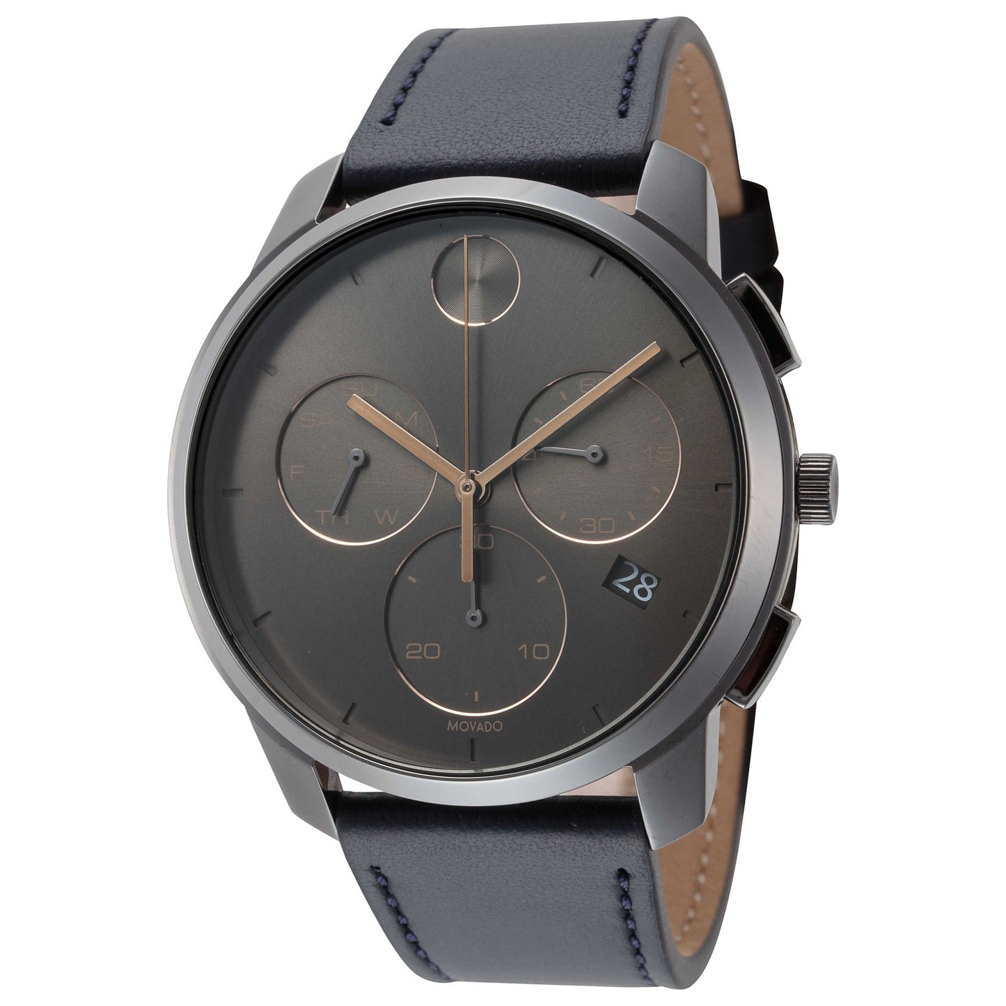 Front view of Movado Bold Men's Quartz Watch 3600720