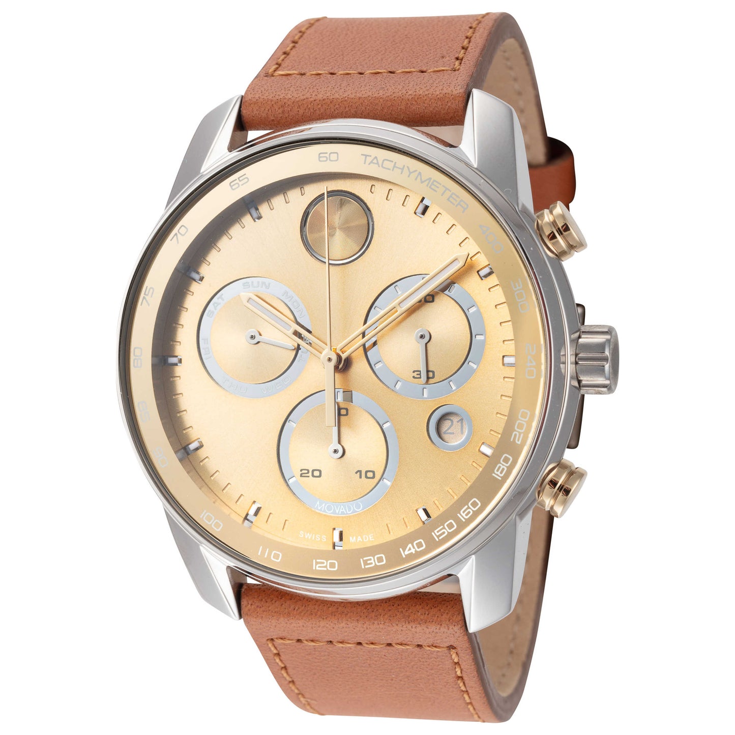 Front view of Movado Bold Men's Quartz Watch 3600908