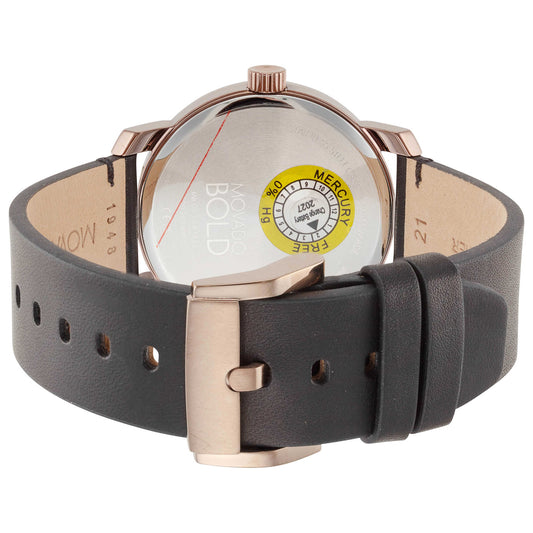 Back view of Movado Bold Men's Quartz Watch 3600945