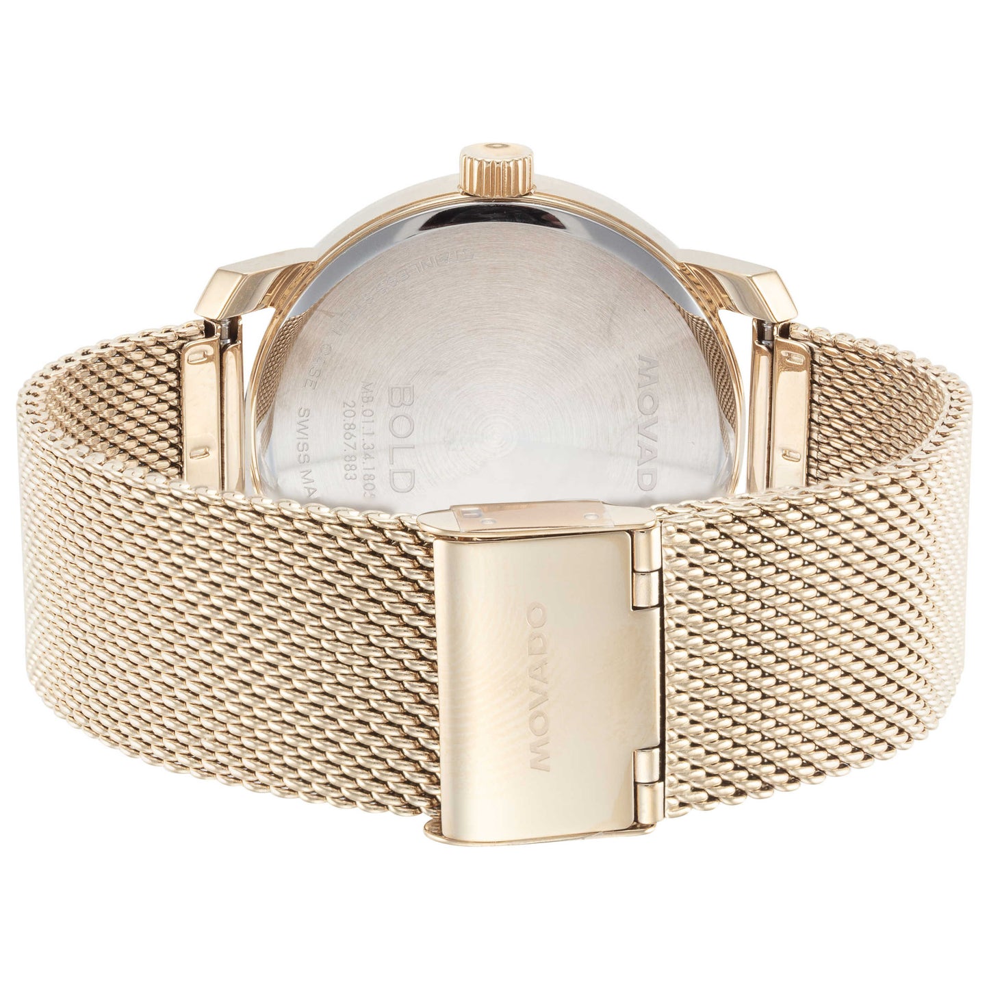 Back view of Movado Bold Men's Quartz Watch 3601077